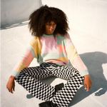 Lisa Says Gah  Luca Knit Vintage Rug Checkered Pants in Size XS/Small Photo 1