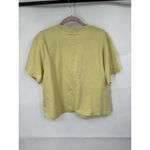 Adidas Jet Set Cabana T-Shirt Women Medium Yellow Cropped NEW Athleisure Photo 1