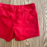 Athleta  Bright Red Coastal Eyelet Floral Cut-out Shorts Womens 6 Photo 7