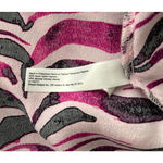 Eloquii Dress Womens 16 Pink Black Zebra Print Maxi Dress Rocker Edgy Statement Photo 7