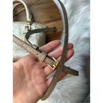 Michael Kors Ciara XS Mini crossbody leather bag gold color Photo 4