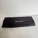 Saint Laurent  Cassandra YSL Studded T-Strap Leather Flat Sandals Black Size 42 Photo 13