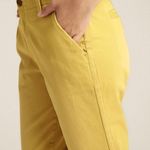 Gap  Mustard Yellow Girlfriend Chino Stretch Mid Rise Pants Sz 2 NWT Photo 8