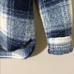Abercrombie & Fitch A&F Blue Plaid Soft Sherpa Shacket Jacket Coat Size S Photo 6