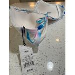Shade & Shore white with blue and pink nwt light lift swim bikini top size 38DD Photo 2