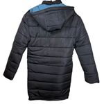 The Hideout Clothing Black/Light Blue Reversible Puffer Jacket Size Small Black Photo 3