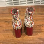 Betsey Johnson  Booties Womens 6.5 white pink side zip Cait boots Photo 3