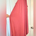 Double Zero  Women's Mystical Dress High Neck Sleeveless Sz Medium Dark Rose Pink Photo 0