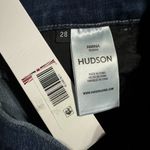 Hudson Jeans Hudson Amina Raw Hem Denim Mid Rise Bermuda Blue Jean Shorts in Reserve Size 28 Photo 6