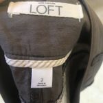 Ann Taylor LOFT Gray Full Zip Cargo Cotton Metallic Skirt Women’s Size 2 Photo 4