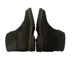Vintage Regence Canada Black Suede Front Zip Sherpa Lined Chunky Booties 7B Size 7 Photo 5
