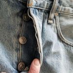 Hudson Jeans Hudson LORI High Rise Mirrors Blue Cut Off Denim Shorts Button Fly Women's Sz 31 Photo 2