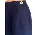 Christian Dior  Vintage Navy Blue Pleated Skirt Separates Pockets ~ Size 14 Photo 2