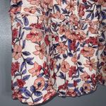 Kendall + Kylie ’s Orange Multicolor Floral Wide Elastic Waist Full Short Skirt L Photo 3