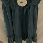 Umgee : Denim Blue Peasant style dress with ruffles & puff sleeves- Large Photo 5