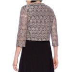 Jessica Howard Tan/Black Lace Shrug Cardigan, 12P Photo 1