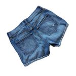 Womens J Crew Merrill Mid Rise Medium Wash Cuffed Denim Jean Shorts Photo 3