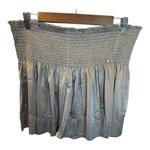 Natural Life Daisy Pull On Smocked Waist Skort L/XL Taupe Fairy Festival NWT Photo 1