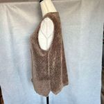 Eileen Fisher Vintage Unisex M/L Brown Chenille Knit Sweater Vest V-Neck Photo 1
