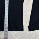 Ralph Lauren Women's Polo Jeans XL Black V Neck Cable Knit Sweater Photo 3