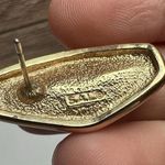 Swavorski Swarovski Crystal Green Gold Tone Stud Pierced Earrings (Swan Marked) Photo 9