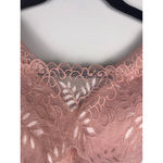 Breezies Lace Back Closure Bra Small Blush Pink Wireless Comfort Support Bralet Photo 1