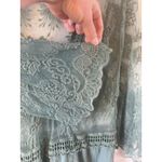 Floral Pattern Embroidered crochet Lace Swimwear Cover ups Tunic Dress M Green Size undefined Photo 3