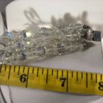 Vintage Aurora Borealis Crystal Bead Bracelet 1950s Old Hollywood Glam Photo 4