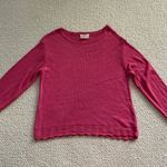 Coldwater Creek Vintage Knit Pullover Sweater Wine Red Small Soft Crewneck EUC Photo 0