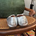 J.Crew Silver Metallic Ballet Flats Shoes Photo 2