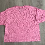 NWOT Barbie Pink Crop Graphic Tee size L Size L Photo 5