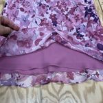 Ann Taylor Vintage  Silk Floral Midi Dress PSize 8P Y2K Occasion Romantic Church Photo 9