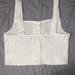 Honey Belle White Crop Tank Top  Photo 2