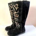 Carlos Santana  Tall Black Suede Artista Boots, size 8 Photo 5