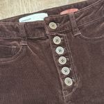 Anthropologie PILCRO x | High Rise Skinny Brown Corduroy Pants Photo 2