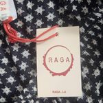 Raga Black and Oxblood Flirty Boho Mini Skirt NWT Size XS Boho Print Full Skirt Photo 6