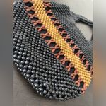 Apt. 9 VTG Y2K  Black & Brown Beaded Boho Shoulder Tote Bag Purse Handbag Photo 2