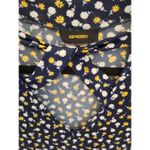 Expresso Blue and Yellow Floral Sleeveless Size L Open Twist Style Front Top Size L Photo 2