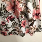 Vibe Sportswear Floral Tropical White Pink Green Strapless A Photo 3