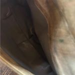 Fancy Nancy 80s Vintage Hand Painted Floral Leather Crossbody Purse Handbag Gold Photo 8