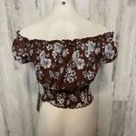 J for Justify  Brown top off the shoulders Photo 2