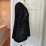 Live and let live Y2k crochet short sleeve top Photo 9