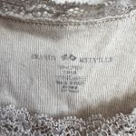 Brandy Melville  Ivory Floral Cami Tank Top Bow Accent Lace Trim Cotton Photo 3