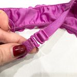 Victoria's Secret NWT  Purple Polka Dot Bow Garter Belt Photo 5