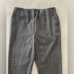 Loft Multi Check Houndstooth Plaid High Waist Career Pants in Gray & Navy Size 6 Photo 4