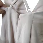 House Of CB Analyn Jumpsuit Blush Cross Back Plunging Neckline Women’s Size M Photo 8