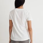 Madewell White Whisper Cotton V-Neck Tee Shirt Top Size XXS Photo 2
