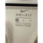 Nike  Dri Fit Swoosh Bra Medium Support White Black Womens Training M Photo 1