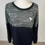 PINK - Victoria's Secret Victoria’s Secret PINK Black & Grey Pullover Size M Photo 1