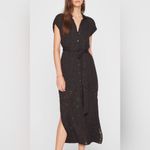 Club Monaco NWT Danielle Textured Black Dress Robe Photo 2